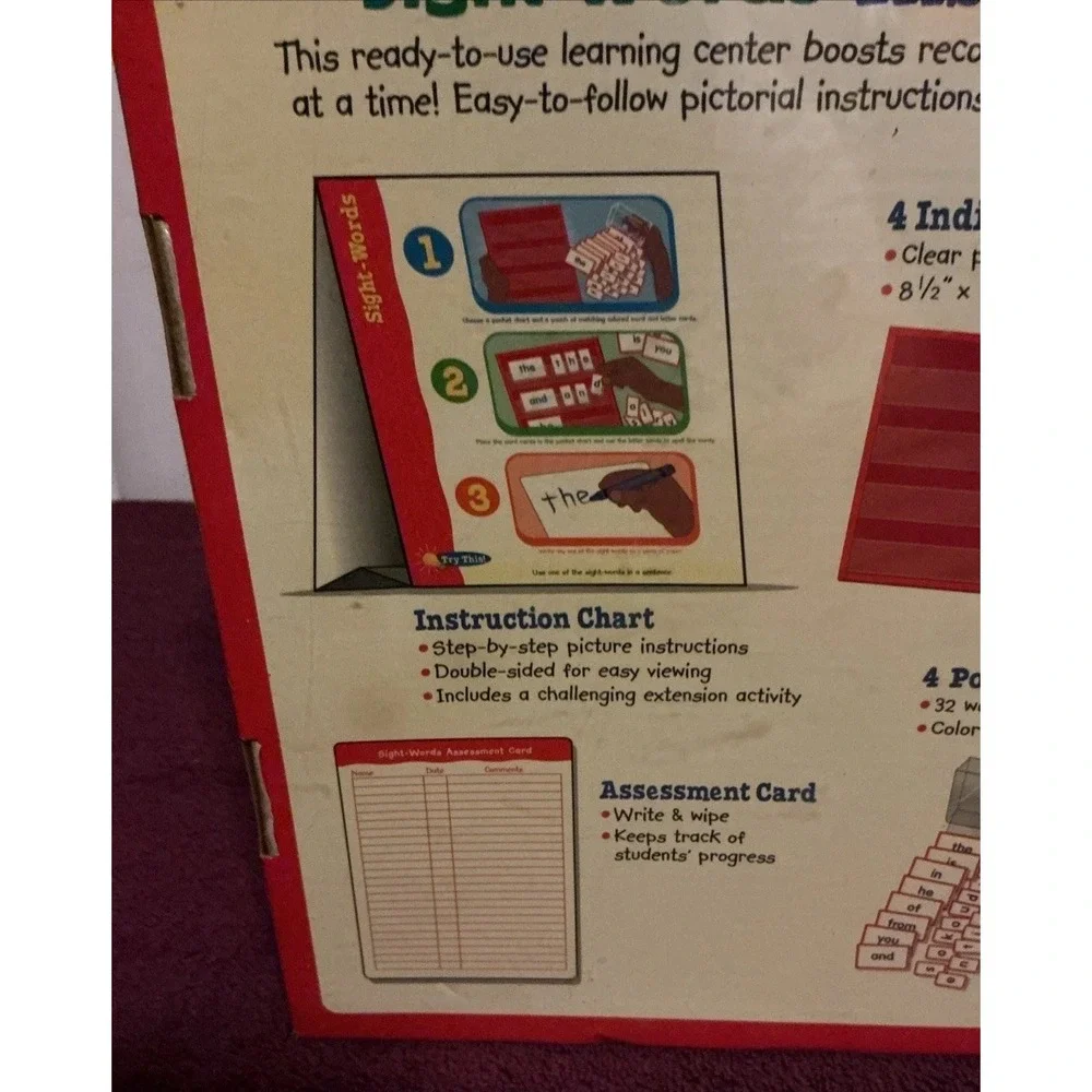 Lakeshore Sight Words Instant Learning Center Educational Homeschool EE187, NISB